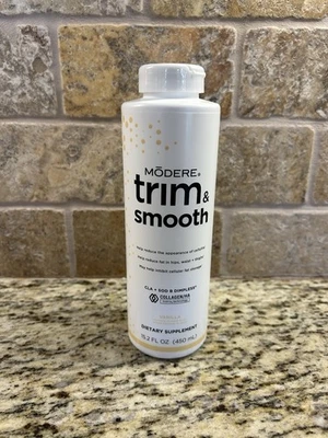 MODERE TRIM & SMOOTH VAINILLA 15,2 oz *totalmente nuevo* ¡COLÁGENO/HA/CLA reduce la grasa!! Foto 1 de 4