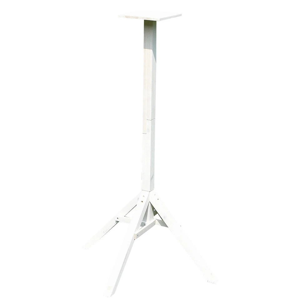 Mucola Vogelhausständer Dreibein - 1,05x66,5cm, Weiß