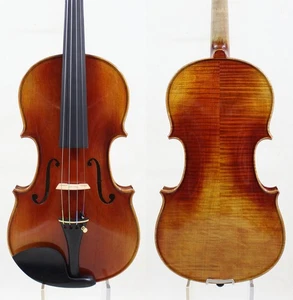 Antique Oil  Varnish! Copy of Stradivari 4/4 Violin M8717 Strong Rich Warm Tone - Afbeelding 1 van 6