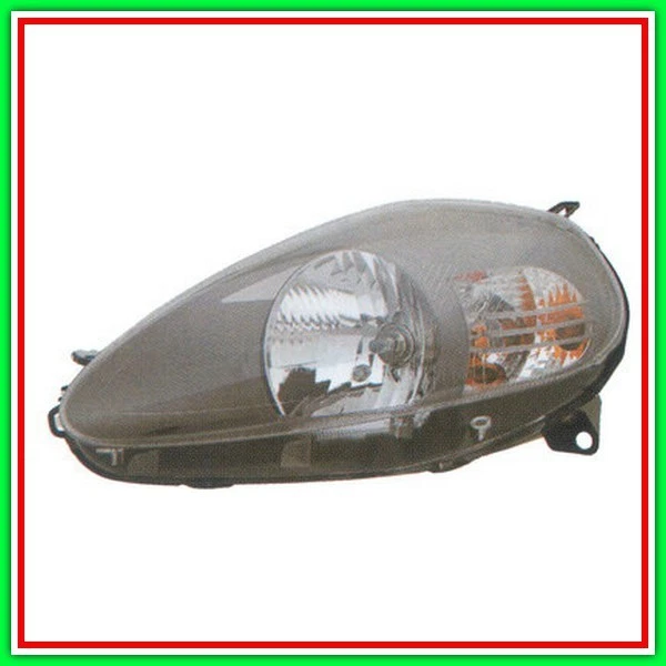 Fanale sinistro H4 con Motore per LWR Mod. Nero -&gt 08.08 PRASCO Ft342481