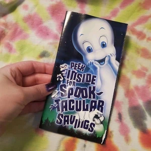 Vintage 1998 Casper Spooktacular Halloween Promo Insert Print Ad Cupons Booklet - Picture 1 of 12