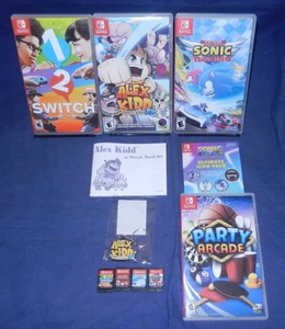 Switch; 1-2-Switch, Alex Kidd In Miracle World DX,Team Sonic Racing,Party Arcade - Picture 1 of 6