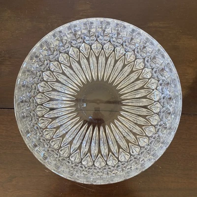 GORHAM Vintage 80s Althea 8” Clear Cut Crystal Round Bowl - Made in West Germany - Image 1 of 4