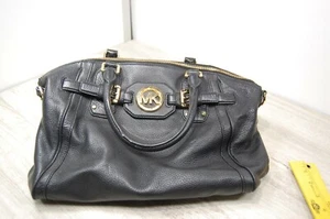 Vintage Michael Kors Black Leather Handbag Used Great Condition - Picture 1 of 11