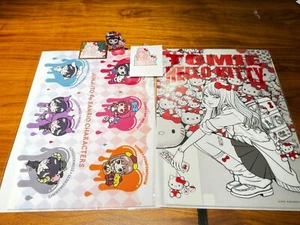 Junji Ito x Sanrio Gal Tomie x Hello Kitty transparente Feile & Acrylständer 5er Set - Bild 1 von 2