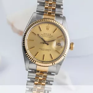 Rolex Datejust 36 Stahl / Gold Automatik Herrenuhr Ref. 16013 Klassiker - Bild 1 von 14