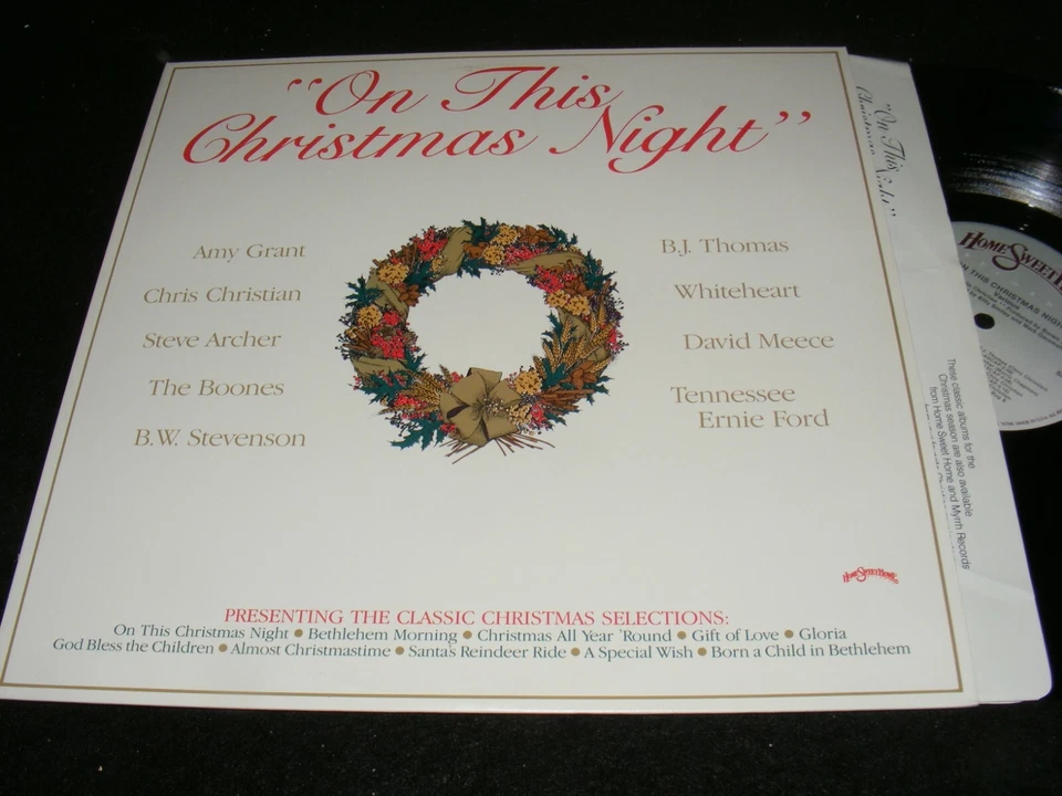 On This Christmas Night 1988 NM LP CHRISTIAN Music WORD AMY GRANT Whiteheart + Foto 1 de 1