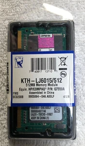 KTH-LJ6015/512 Kingston 512MB 167MHz DDR 200-Pin DIMM Memory Module - NEW SEALED - Picture 1 of 2