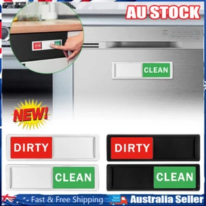 Clean Dirty Dishwasher Magnet Indicator Sign EasyRead Scratch Magnetic BackingDX - Picture 1 of 15