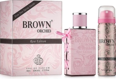 Brown Orchid Rose Edition | Eau De Parfum 80ml | by Fragrance World