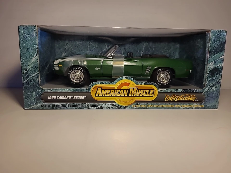 Ertl American Muscle 1969 Camaro Ss396 Convertible 1 18