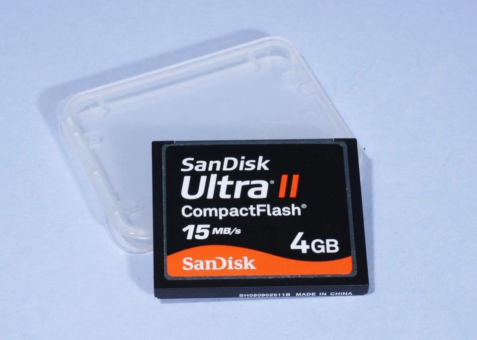 SanDisk 4GB Ultra II Compact Flash 15MB/s CF Memory Card SDCFH-4096 - Image 1 of 1
