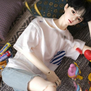 JUEGO COMPLETO 1/3 BJD Muñeca Niño Masculino Resina Cuerpo Ojos Cara Maquillaje Peluca Ropa REGALO DE NAVIDAD - Imagen 1 de 7