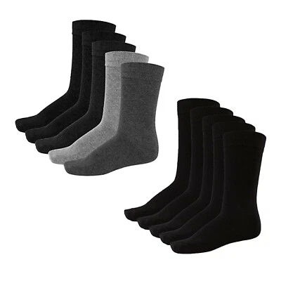 Jack Jones Mens 5 Pairs Design Socks Smart Cotton Work Everyday Plain One Sizes