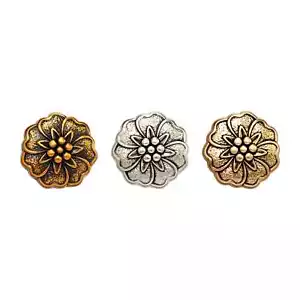 5pcs Vintage Carved Metal Button for Clothing Sewing or DIY Crafts 18-25mm - Picture 1 of 6
