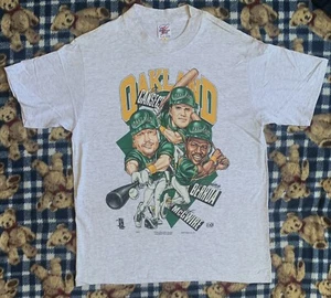 Rare Vintage 1997 Oakland Athletics Jose Canseco Mark McGwire Shirt Sz M NWT - Picture 1 of 6