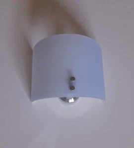 Applique lampada da parete in vetro di Murano cromata celeste moderna 1 luce - Foto 1 di 10