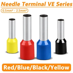 VE Cord End Ferrules Cable Entry Wiring Bootlace Terminals Connectors 0.5-2.5mm² - Picture 1 of 12