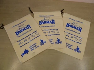 Set of 3 Barmah Hat Hats Cotton Canvas Storage Sleeper Bags - Picture 1 of 3