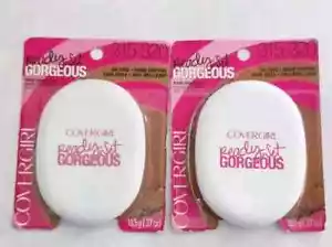 2x Covergirl Ready Set Gorgeous Talc Powder Foundation 315-320 Medium Oil Free - Picture 1 of 1