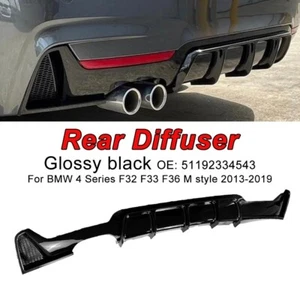 BMW 4er F32, F33, F36 M Paket Glanzschwarz Diffusor Heck - Bild 1 von 7