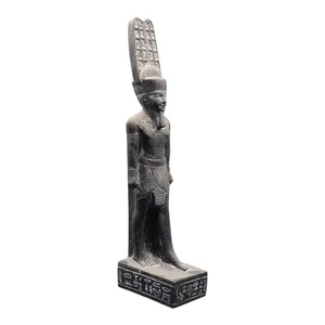 Amun Ra Standing Statue With Plumed Crown Egyptian Sun God of Thebes and Creatio - Picture 1 of 9