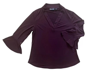 Top 7th Avenue Design Studio Borgoña - Talla Mediana - Imagen 1 de 2