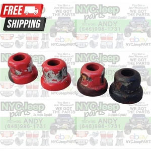 Juego de 4 tuercas de seguridad para puertas OEM 97-06 Jeep TJ Wrangler rojo llama PR4 - Imagen 1 de 18