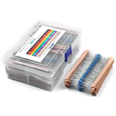 2600Pcs 130 Values Resistor Kit 1/4W, 1 Ohm-3M Ohm RoHS Compliant Resistor As... - Image 1 of 4