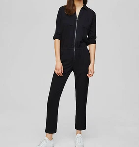 Usado dos veces - Mono utilitario LOFT con cremallera en negro talla S - Imagen 1 de 11