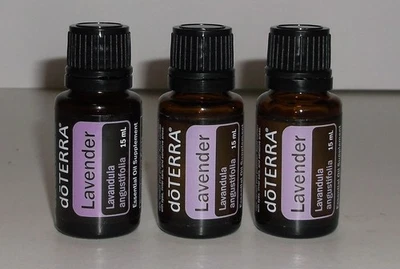 doTerra  Lavender Lot of 3 Essential Oil Supplement 15 ml EXP 2027 - 2028 - Image 1 of 2