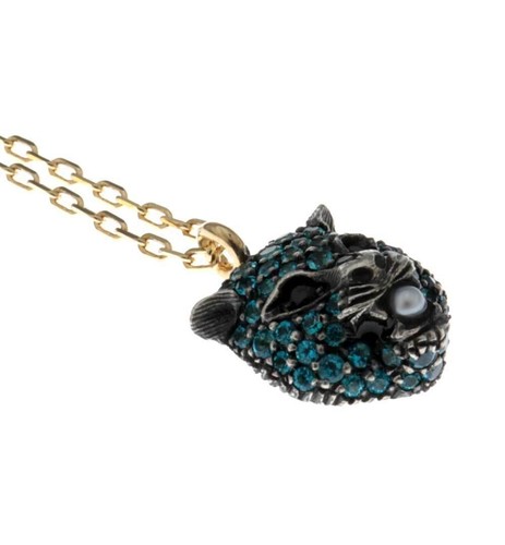 Collana Gucci Le Marche Des Melveil motivo gatto