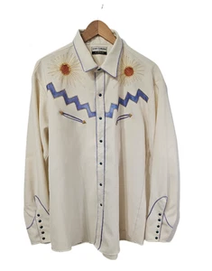 Camisa De Colección COLECCIÓN DORADA POR KARMAN Para Hombres X Grande Western Rodeo Perla A Presión - Imagen 1 de 14