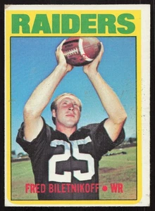 1972 Topps #210 Fred Biletnikoff Oakland Raiders EX-EXMINT NO RESERVE! - Picture 1 of 2