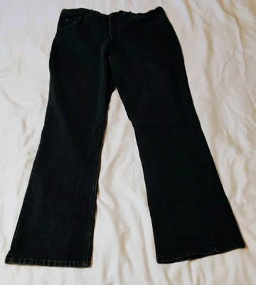 Jaclyn Smith 女式 16 码平均靴型弹力深水洗蓝色牛仔裤 — 第 1/4 张图片