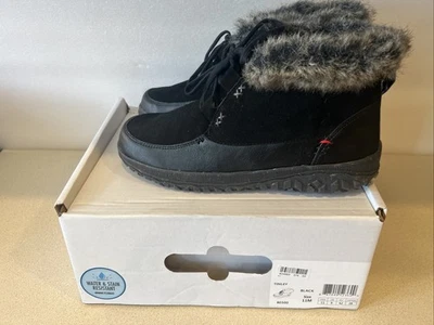 Botas Tinley Minnetonka para mujer gamuza con cordones negras talla 11 M ¡NUEVAS EN CAJA! Foto 1 de 4