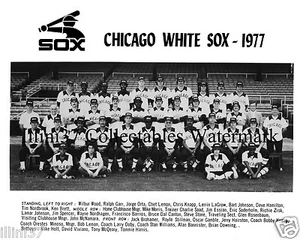 1977 CHICAGO WHITE SOX MLB TEAM 8X10 GLOSSY PHOTO ZISK KESSINGER ORTA HARISTON - Picture 1 of 1