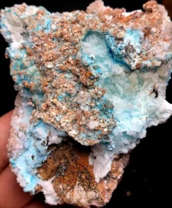 120g 1PCS NATURAL Blue Cyanotrichite CRYSTAL STONE MINERAL Specimen q470 - Picture 1 of 6