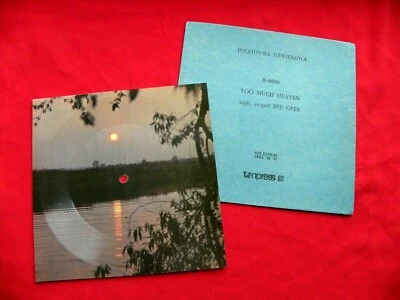 BEE GEES too much heaven RARE 1979 POLISH FLEXI Tonpress #2 - Image 1 of 2