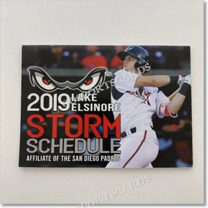 Lake Elsinore Storm Pocket Schedule 2019 San Diego Padres béisbol menor - Imagen 1 de 2