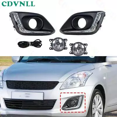 For Suzuki Swift 2014-2016 New Front Fog Light + Daytime Running Lamp + Wire Kit - Image 1 of 4