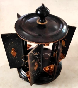 Old Cigar Carousel   Laburnum Panel with  Brass holders - Picture 1 of 18