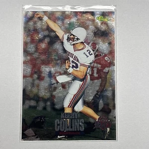 1995 Classic NFL Draft Silver Printers Proof /297 Kerry Collins #68 Rookie RC - Foto 1 di 2