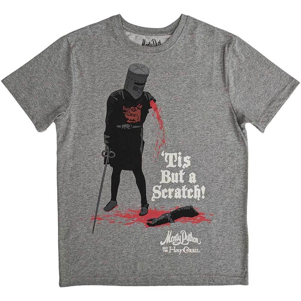 Monty Python Tis But A Scratch T-Shirt Grey New - Image 1 of 1