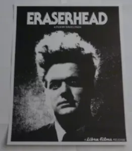 ERASERHEAD David LYNCH Rare LIBRA Films 17x22 POSTER 1st ReRelease Original - Picture 1 of 4