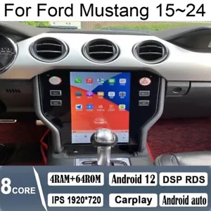 Car Android Gps Navigation Wifi 11.8" For Ford Mustang 2015~2024 Radio Carpaly - Picture 1 of 16