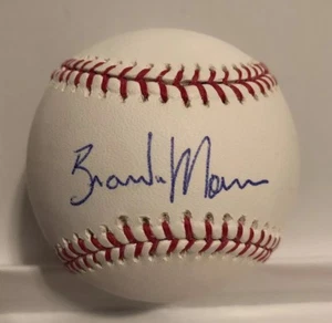 BRANDON MORROW FIRMADO RAWLINGS OMLB BÉISBOL LOS ANGELES DODGERS AUTÓGRAFO - Imagen 1 de 2