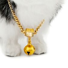 Gold Cat Collar 6MM Stainles Steel Cuban Link Chain Choker Dog Chain10-20" Kitty