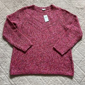 NWT J.Jill Wool Blend Cable Knit Sweater Women’s Size LT - Picture 1 of 6