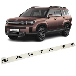 OEM Original Delantero Trasero Logotipo "H" Alto Brillo Negro Emblema para Hyundai SantaFe MX5 - Imagen 1 de 11